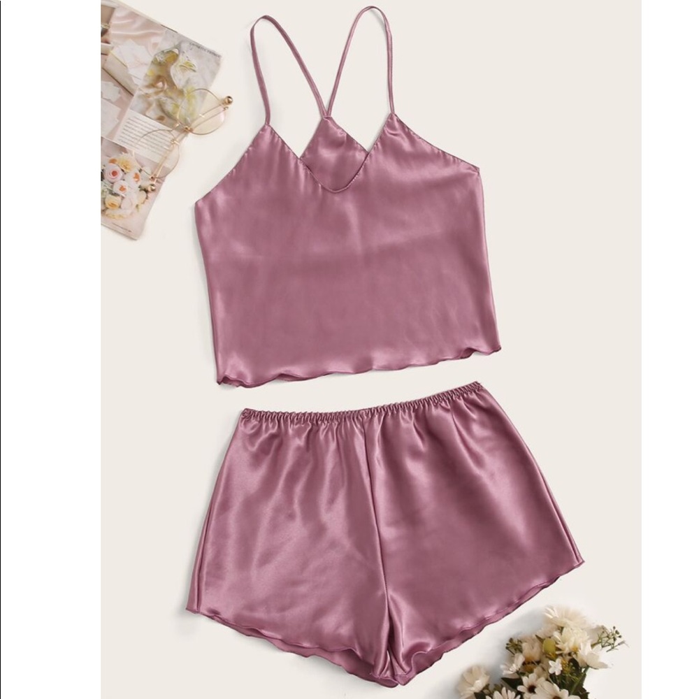 Pink Cami and Shorts Pajama Set